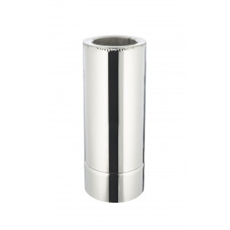 Труба димохідна двостінна (Standart thermo AISI 304) нерж/оц - довжина 0.25 м, діаметр Ø350/420, товщина 1 мм